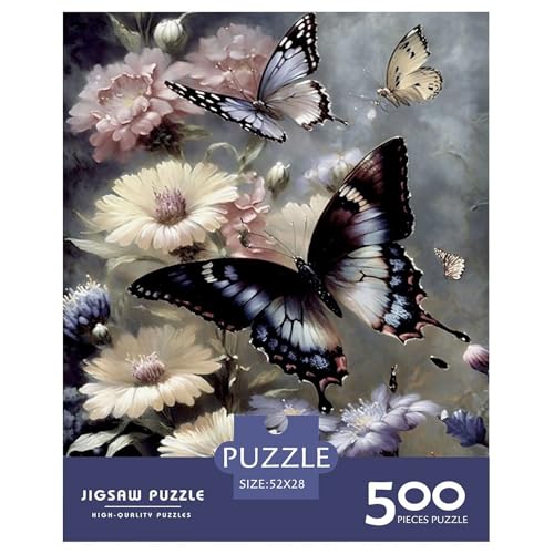 Puzzle für Erwachsene und Jugendliche, Art Butterfly Puzzles für Erwachsene und Teenager, Familienspiel, 500 Teile (52 x 38 cm) von aaaaab