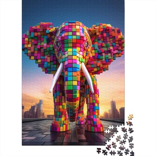 Puzzle für Erwachsene und Jugendliche, Elefanten-Puzzles für Teenager, Geschenke für Weihnachten, Erwachsene, 300 Teile (40 x 28 cm) von aaaaab