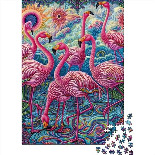 Puzzle für Erwachsene und Jugendliche, Flamingo-Puzzles für Teenager, Geschenke für Weihnachten, Erwachsene, 500 Teile (52 x 38 cm) von aaaaab