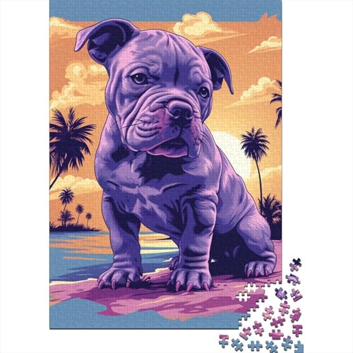 Puzzle für Erwachsene und Jugendliche, Französische Bulldogge, Puzzles für Erwachsene, Geschenke für Erwachsene, 300 Teile (40 x 28 cm) von aaaaab