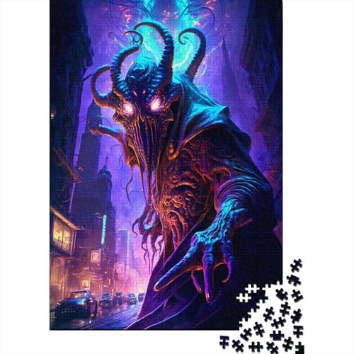 Puzzle für Erwachsene und Jugendliche, Oktopus-Monster, Holzpuzzle, Erwachsene ab 14 Jahren, 300 Teile (40 x 28 cm) von aaaaab