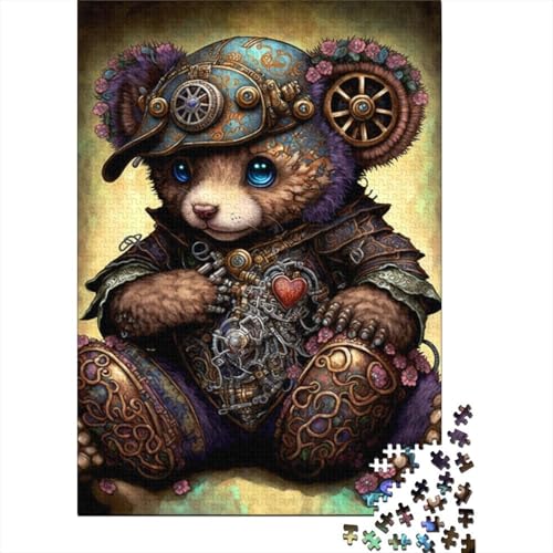 Puzzle für Kinder, 1000 Teile, Art Bear Puzzle, Holzpuzzle für Kinder, Jugendliche und anspruchsvolles Spielzeug, 1000 Teile (75 x 50 cm) von aaaaab