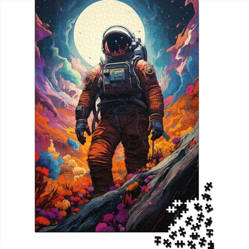 Puzzle für Kinder, 1000-teiliges Puzzle, Psychedelia für Weltraum-Astronauten, großes Puzzle für die ganze Familie, anspruchsvolle Spiele, Unterhaltungsspielzeug, Geschenke, Heimdekoration(75 x 50 cm) von aaaaab