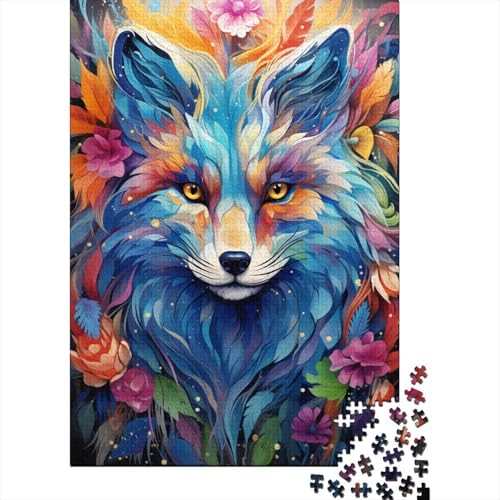 Puzzle für Kinder, 300-teiliges Puzzle für Kinder, 300-teiliges Puzzle, 300-teiliges Farbgemälde, Fuchs, 300-teiliges Puzzlespiel, Geschenk für Kinder (40 x 28 cm) von aaaaab