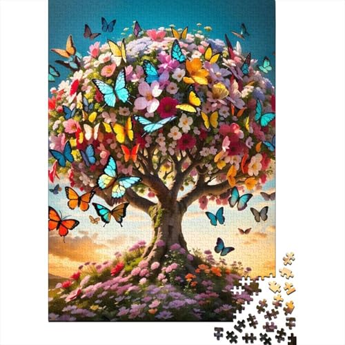 Puzzle für Kinder, 500 Teile, künstlerischer Fantasiebaum, Puzzle für Kinder und Jugendliche, Holzbrett-Puzzle, Spielzeug, Denkspiel, 500 Teile (52 x 38 cm) von aaaaab