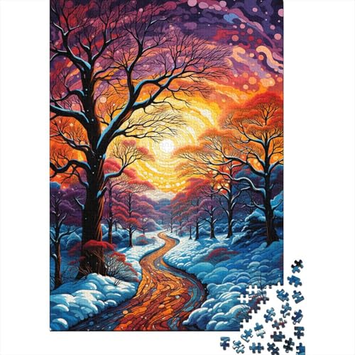 Puzzle für Kinder, 500 Teile, schöne Fantasielandschaft, Puzzle für Kinder und Jugendliche, Holzbrett-Puzzle, Spielzeug, Denkspiel, 500 Teile (52 x 38 cm) von aaaaab