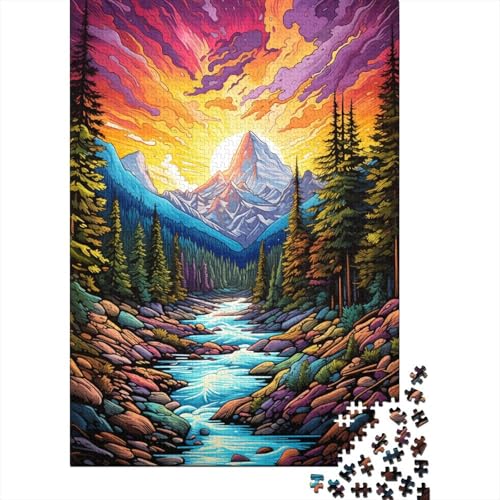 Puzzle für Kinder, 500-teiliges Puzzle für Teenager, Banff_National_Park, Puzzle für die ganze Familie, anspruchsvolle Spiele, Unterhaltungsspielzeug, Geschenke, 500 Stück (52 x 38 cm) von aaaaab