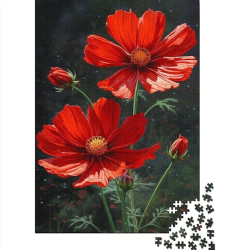 Puzzle für Kinder 500 Teile Tierkunst Blumen Puzzle für Kinder und Jugendliche Holzbrettpuzzle Spielzeug Denkspiel 500 Teile (52x38cm) von aaaaab