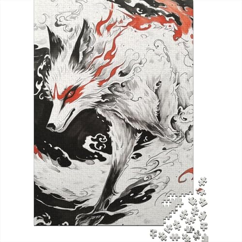 Puzzle für Wolf, 1000 Teile für Erwachsene, Puzzle, Holzpuzzle für Erwachsene, Puzzle-Geschenke, Puzzle, Gelegenheitsspiele, 1000 Teile (75 x 50 cm) von aaaaab