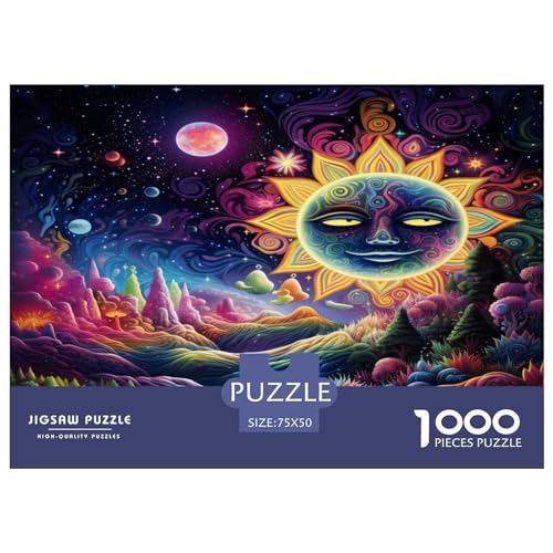 Puzzle im Van-Gogh-Stil, 1000 Teile, für Erwachsene, Puzzle, Lernspiel für Erwachsene Teenager, 1000 Teile (75 x 50 cm) von aaaaab