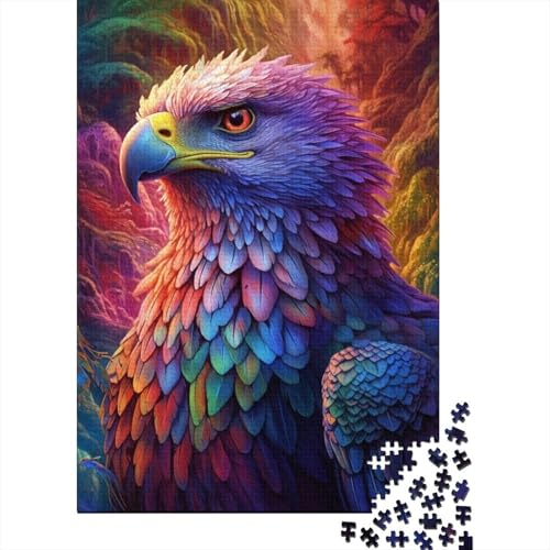 Puzzle mit 1000 Teilen, Bunte Adler, für Erwachsene und Teenager, Lernspiele für zu Hause, DIY-Spielzeug, 1000 Stück (75 x 50 cm) von aaaaab