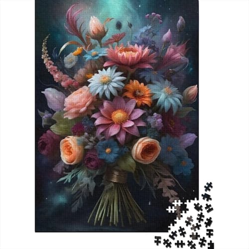 Puzzle mit 300 Teilen, Tierkunst, Blumen, für Erwachsene, Holzpuzzle, Lernspielzeug, 300 Stück (40 x 28 cm) von aaaaab