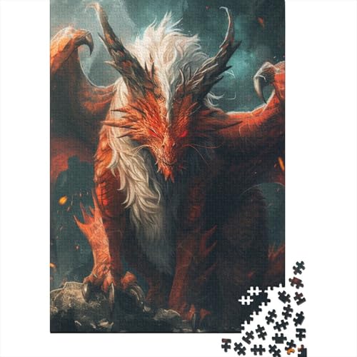 Red_Dragon Puzzlefreundliche Materialien, 100% recycelte Pappe, Puzzle für Frauen und Männer, einzigartiges Geschenk, 38 x 26 cm/1000 Teile von aaaaab