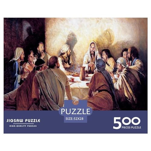 Religions-Puzzles für Erwachsene und Jugendliche, Puzzles für Erwachsene, Puzzle-Geschenke, 500 Teile (52 x 38 cm) von aaaaab