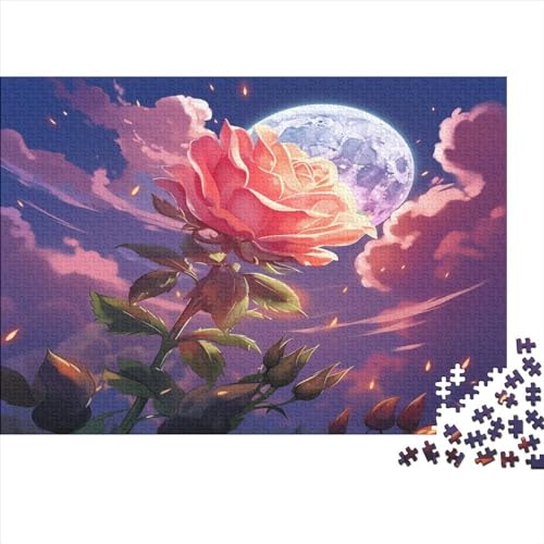 Rosen-Puzzles für Erwachsene und Jugendliche, Puzzles aus Holz, Spielspielzeug für Erwachsene, 300 Teile (40 x 28 cm) von aaaaab