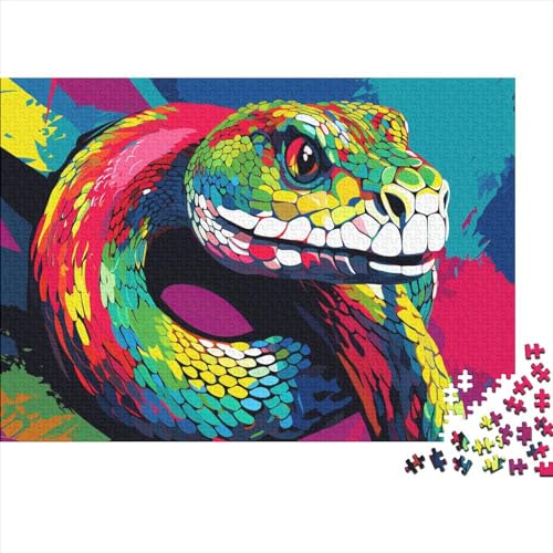 Schlangenpuzzle 1000 Teile für Erwachsene, Puzzle, Lernspiel für Erwachsene und Teenager, 1000 Teile (75 x 50 cm) von aaaaab