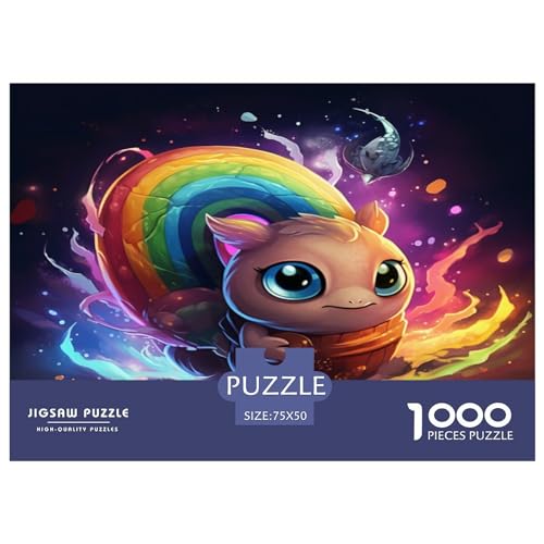 Schneckentempo-Puzzles 1000 Teile, Holzpuzzles, Holzpuzzles für Erwachsene, Puzzles, nachhaltiges Puzzle für Erwachsene | Spiele 1000 Teile (75 x 50 cm) von aaaaab