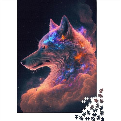 Space Fox Puzzle 500 Teile Puzzle für Erwachsene, Denkspiel, Puzzlespielzeug für Erwachsene, 500 Teile (52 x 38 cm) von aaaaab