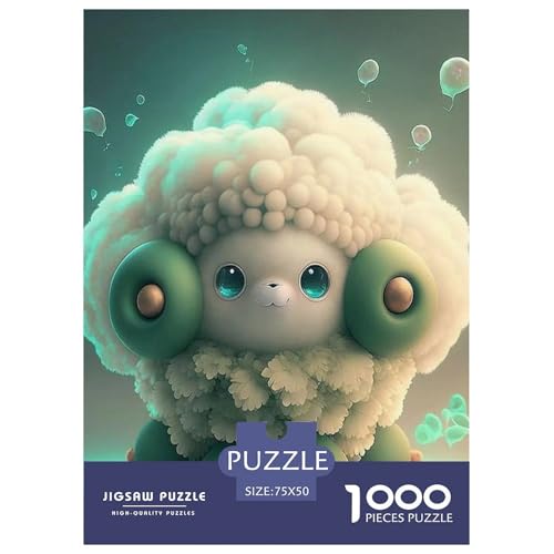 Süße Monster-Puzzles für Erwachsene, 1000 Teile, Puzzle für Erwachsene und Teenager, Familienspiel, 1000 Teile (75 x 50 cm) von aaaaab