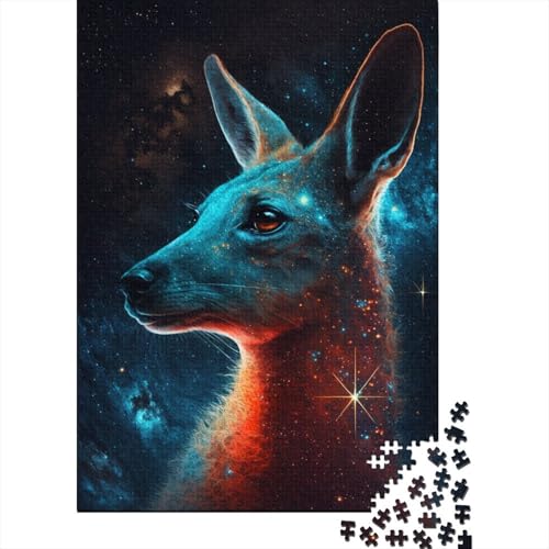 Tier-Känguru-Puzzle 1000 Teile Puzzle für Erwachsene, Denkspiel, Puzzle-Spielzeug für Erwachsene, 1000 Teile (75 x 50 cm) von aaaaab