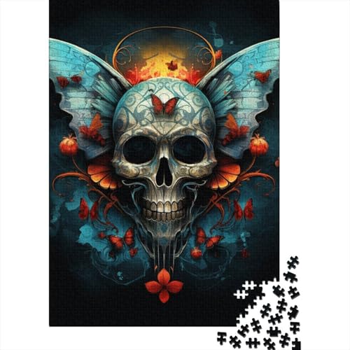 Totenkopf-Puzzle-Spielzeug, Lernspiel, Premium-Karton-Puzzle für Erwachsene und Kinder, Ostergeschenk, 70 x 50 cm/1000 Teile von aaaaab