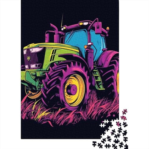 Traktor-Puzzle, lustiges Puzzle aus hochwertigem Karton für Erwachsene, Teenager, Ostergeschenke, 38 x 26 cm, 1000 Teile von aaaaab