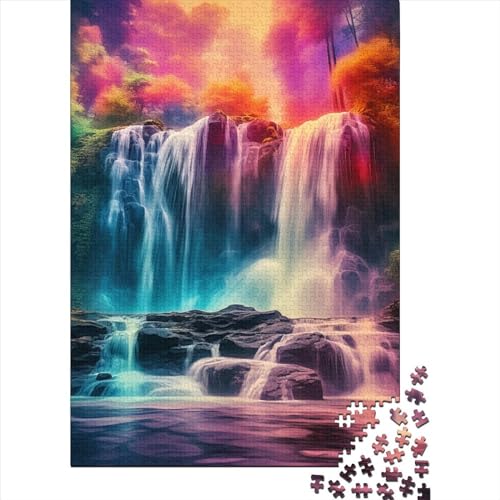 Wasserfall-Puzzle-Spielzeug, Lernspiel, Premium-Karton-Puzzle für Erwachsene und Kinder, Ostergeschenk, 70 x 50 cm/1000 Teile von aaaaab