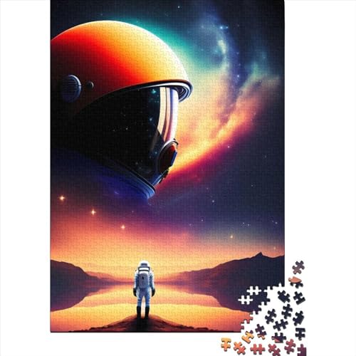 Weltraum-Astronauten-Puzzle, 300 Teile, Puzzle für Erwachsene, Puzzles für Teenager, Geschenke, Lernspiel, Herausforderungsspielzeug, 300 Teile (40 x 28 cm) von aaaaab