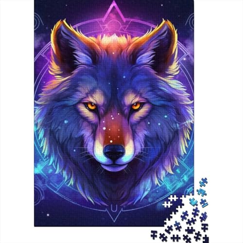 Wolf Puzzle Relax Challenge Spielzeug Premium Karton Puzzle für Erwachsene Kinder Ostergeschenke 38x26cm/1000 Teile von aaaaab