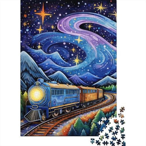 Zug-Puzzle, Denksportaufgabe, Premium-Karton-Puzzle für Kinder und Erwachsene ab 12 Jahren, Ostergeschenke, 38 x 26 cm, 1000 Teile Zug-Puzzle, Denksportaufgabe, Premium-Karton-Puzzle für Kinder und Erwachsene ab 12 Jahren, Ostergeschenke, 38 x 26 cm, 1000 Teile von aaaaab