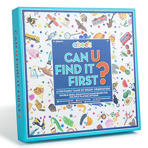 abeec Can U Find It First - Fun Family Board Game Of Speedy Observation - Lernspiel für Kinder - Brettspiele Kinder - Bingospiel von abeec