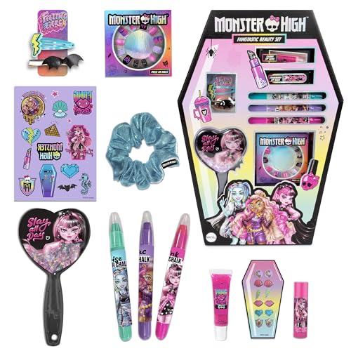 abeec Monster High Fangtastic Beauty Set - Eine lustige und kreative Möglichkeit für Kinder, mutige, gruselige Stile mit allem zu erkunden, was für ein von Monster High inspiriertes Makeover benötigt von abeec