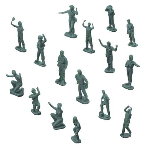 acime Modellspielzeugsoldaten,Modellsoldaten - Cake Toppers Miniatur-Soldat-Spielset | Miniatur-Spielset zum Spielen für Kinder, 16-teiliges kleines Soldatenfiguren-Spielset für Kinder, von acime