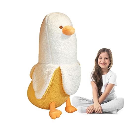 Banane Ente Plüschtier 50cm/19.69in | Banane Tier Plüsch Stofftier Kissen - 50cm Kreative Adorkable Große Heimdekoration, Schlafzimmer Wohnzimmer Sofa Ornamente, Geschenke für Adawd von adawd