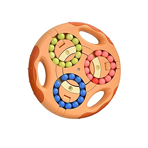 adawd Rotation Magic Bean Cube Spielzeug für Kinder, Regenbogen-in-Ball, unendliche Perlen, Lernspielzeug, Dekompression | Puzzlespiel, beidseitiges Puzzlespiel, intellektuelles Spielzeug, Stressabbau von adawd