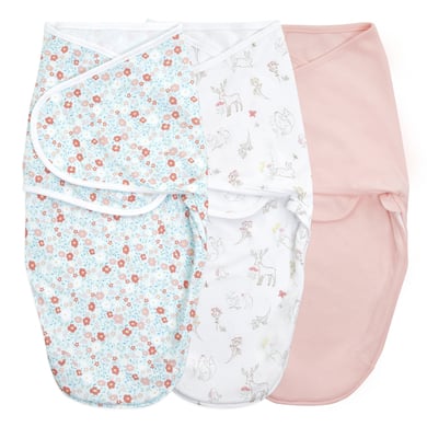 aden + anais™ essentials easy swaddle™ Wickel-Pucktuch 3er-Pack fairy tale flowers 4-6 Monate von aden+anais essential