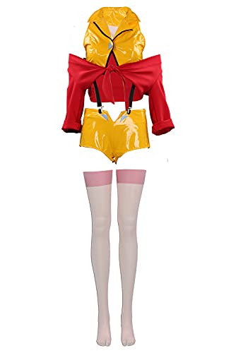 agfosa Damen Faye Valentine Cosplay Bebop Kostüm Anime Outfit Shorts Jacke für Party Karneval von agfosa