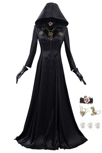 agfosa Dimitrescu Cosplay Kleid RE Village Kostüm Bela Dimitrescu Gothic Kleidung Damen Halloween Karneval Outfit von agfosa