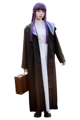 agfosa Frieren Fern Cosplay Beyond Journey's End Kleid Kostüm Damen Anime Outfit Umhang XL von agfosa