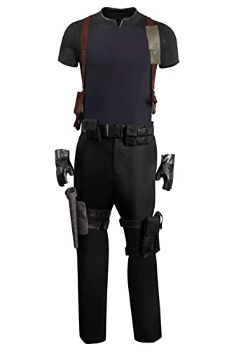 agfosa Leon Kennedy Cosplay RE4 Remake Kostüm Leon S Kennedy Outfit Uniform Full Set von agfosa