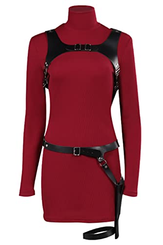 agfosa RE4 Remake Cosplay Ada Wong Outfit Resident Ada Kostüm Kleid Rot XS von agfosa