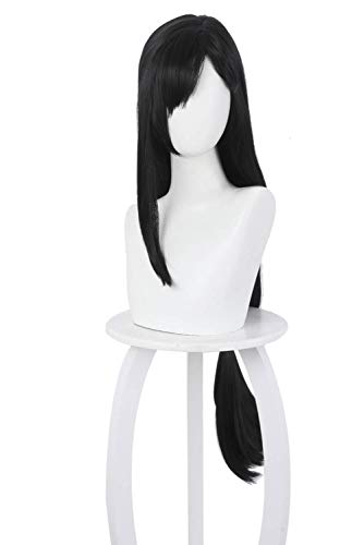 agfosa Tifa Cosplay Perücke FF7 Wig Damen Lang Perücke Schwarz für Party Halloween von agfosa