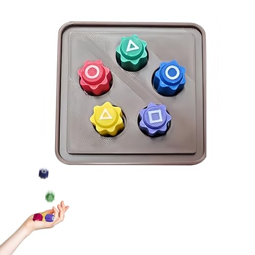 6 Stück Gonggi Spiel,Gonggi Stones Stone Klassischer Hand Auge Koordinationsspaß Pebbles Set,Gong Gi Traditionelles Gonggi Game,Für Unterhaltsame Stunden Und Koordinationstraining (5 Stück+Basis) von agogue