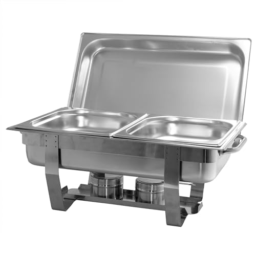 Chafing Dish Speisenwärmer Warmhaltebehälter Edelstahl 1/2 extra tief 100mm von airbrush-city