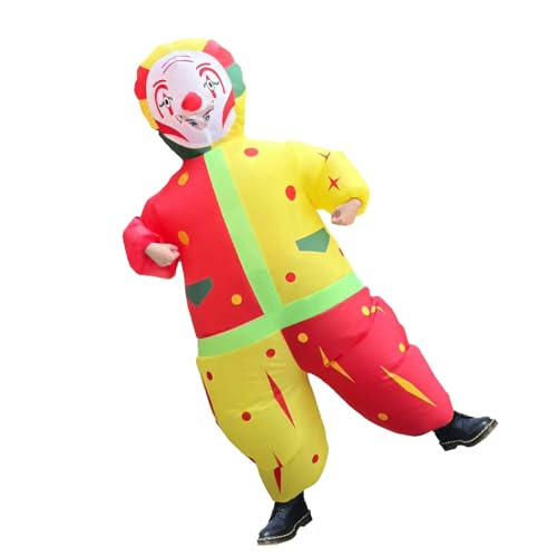 aisacsop Aufblasbares Clown-Kostüm für Erwachsene, lustiges Halloween-Kostüm, Weihnachten, Cosplay (Clowns) von aisacsop