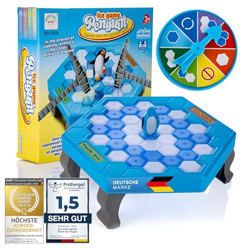 all Kids United® Rettet den Pinguin actiongeladenes Familien-Brettspiel Gesellschaftsspiel für Kinder ab 3 Jahren und Erwachsene von all Kids United