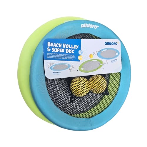 alldoro 60049 2 in 1 Beachball-Set & XXL Wurfscheibe Ø 40 cm, 4-tlg. Strandspielzeug für Kinder & Erwachsene alldoro 60049 2 in 1 Beachball-Set & XXL Wurfscheibe Ø 40 cm, 4-tlg. Strandspielzeug für Kinder & Erwachsene von alldoro