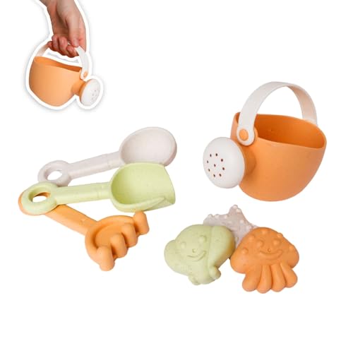 alldoro 60176 Mein erstes Sandspielzeug 7 teilig, Strandspielzeug mit Gießkanne, Schaufel, Rechen, Löffel und 3 Sandförmchen, Eimerset mit 7 Teilen aus Kunststoff-Weizenstroh-Mix, Kinder ab 18 Monaten alldoro 60176 Mein erstes Sandspielzeug 7 teilig, Strandspielzeug mit Gießkanne, Schaufel, Rechen, Löffel und 3 Sandförmchen, Eimerset mit 7 Teilen aus Kunststoff-Weizenstroh-Mix, Kinder ab 18 Monaten von alldoro