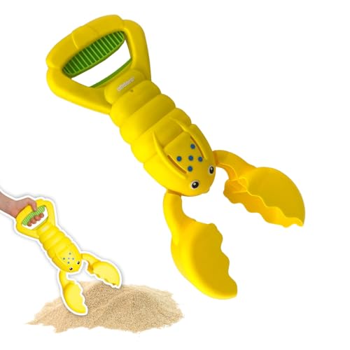 alldoro 60178 Sandgreifer Hummer gelb, Robustes eco Sandspielzeug für Kinder, Sandkasten-Krabbe, leicht & einhändig bedienbar, 34 cm alldoro 60178 Sandgreifer Hummer gelb, Robustes eco Sandspielzeug für Kinder, Sandkasten-Krabbe, leicht & einhändig bedienbar, 34 cm von alldoro