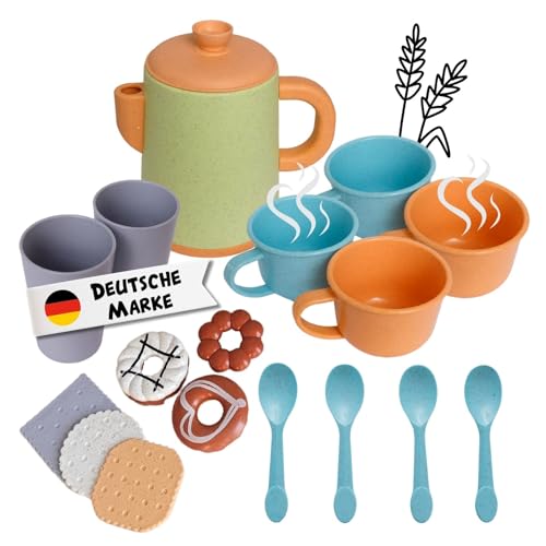alldoro 60420 Küchenset für Kinder inkl. Kaffeekanne - 17-teilig für Kinder-Küchen, nachhaltiges Küchenspielzeug alldoro 60420 Küchenset für Kinder inkl. Kaffeekanne - 17-teilig für Kinder-Küchen, nachhaltiges Küchenspielzeug von alldoro